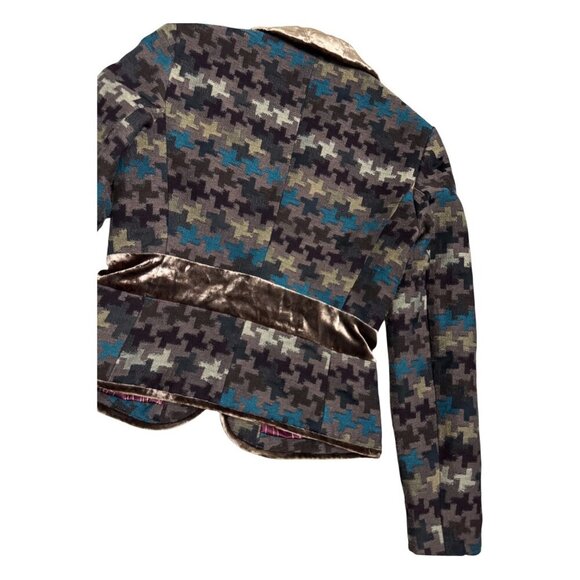 WALTER Luxury Wool Blend SILK Lined Business Casual Blazer Jacket Womens Size 8 - Picture 7 of 7